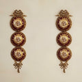 "Imperial Ribbons" Duo – Vertical Wall Hangings (Brass and Polyester)/ثنائي "الشرائط الإمبراطورية" - معلقات جدارية عمودية (نحاس وبوليستر)